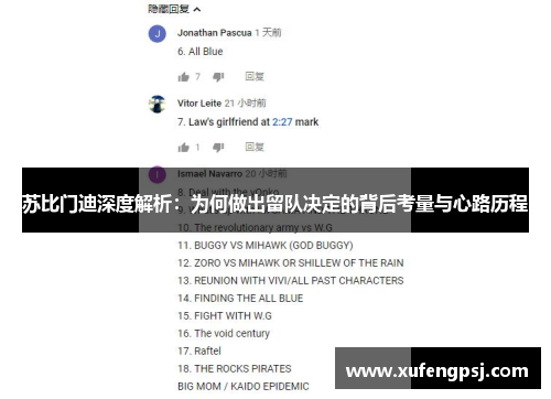 苏比门迪深度解析：为何做出留队决定的背后考量与心路历程